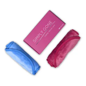 Simply Gone Makeup Remover Cloth - Set of 2 (Pink & Blue)