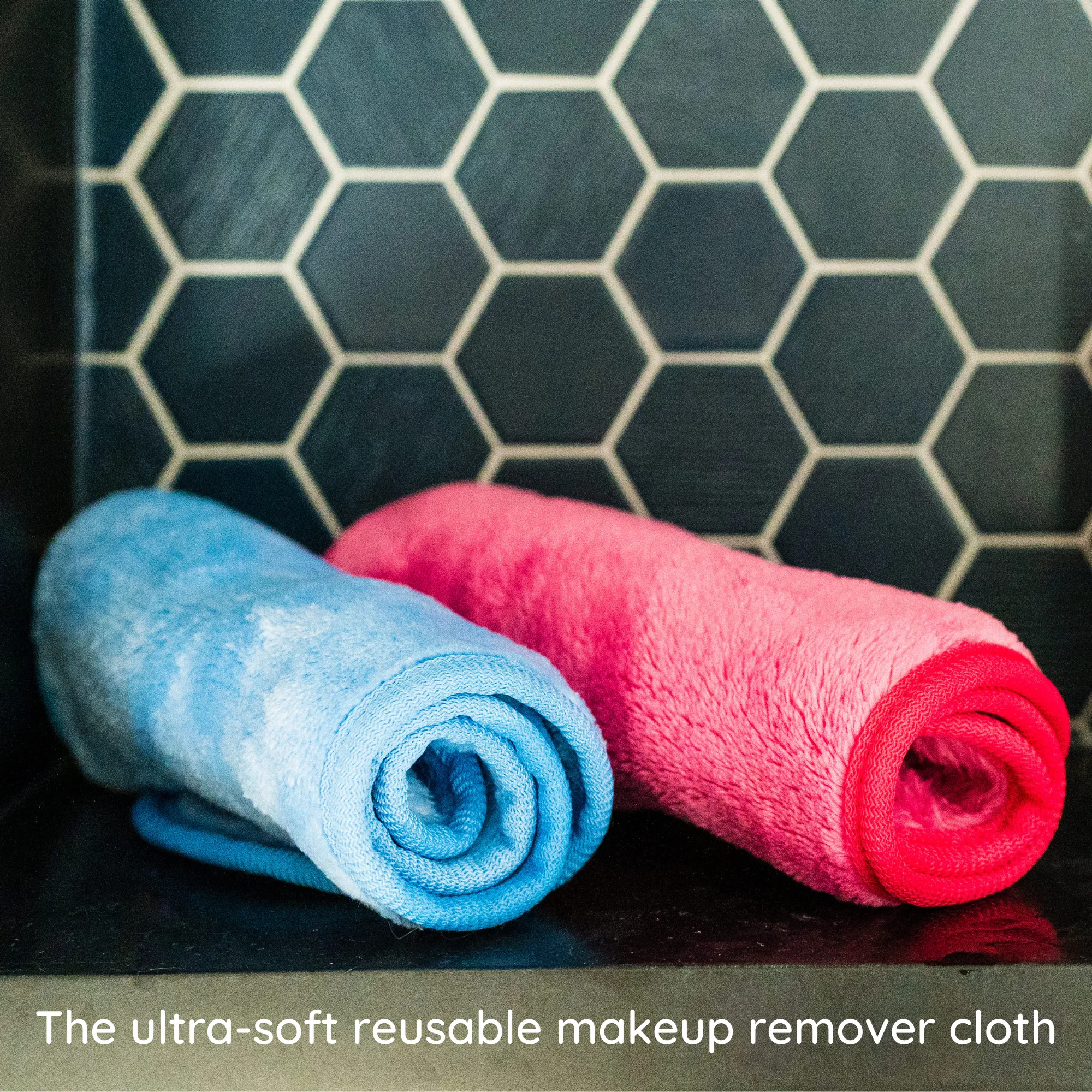 Simply Gone Makeup Remover Cloth - Set of 2 (Pink & Blue)