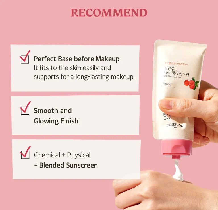 SKINFOOD Mini Vegan Sun Cream SPF 50  PA     Sunscreen Zinc