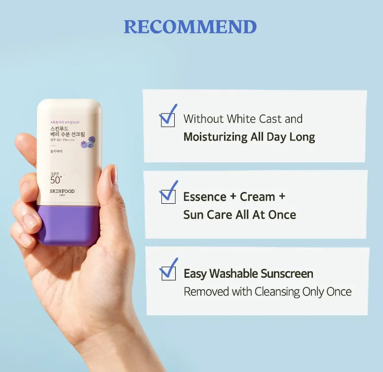 SKINFOOD Mini Vegan Sun Cream SPF 50  PA     Sunscreen Zinc