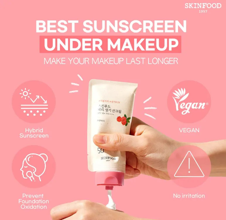 SKINFOOD Mini Vegan Sun Cream SPF 50  PA     Sunscreen Zinc