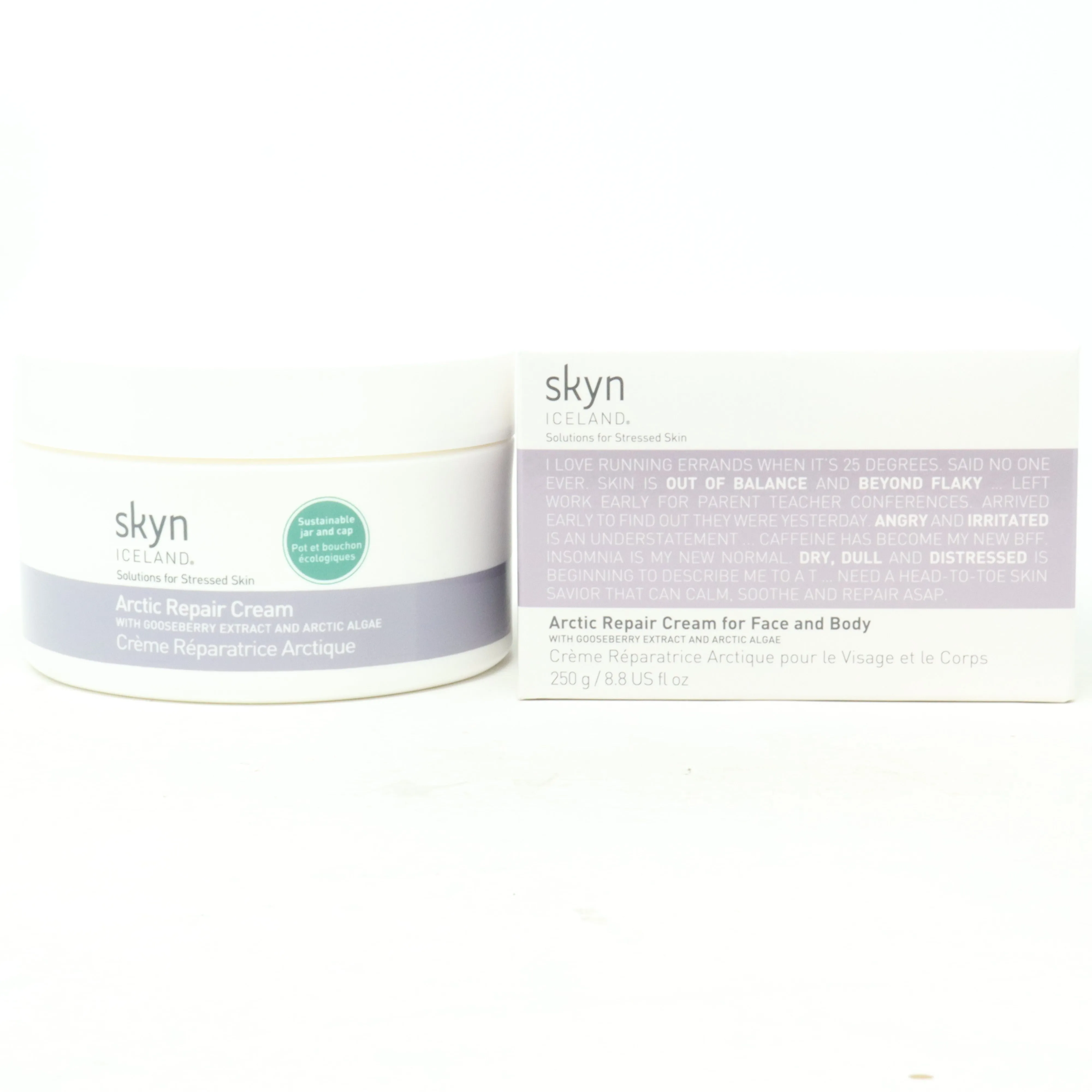 Skyn Iceland Artic Repair Cream For Face And Body  8.8oz/250ml New With Box