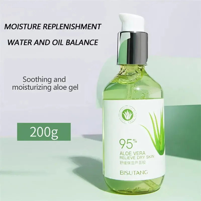 Smooth Skin Care Products with Aloe Gel Moisturizing Lotion Facial Cream
