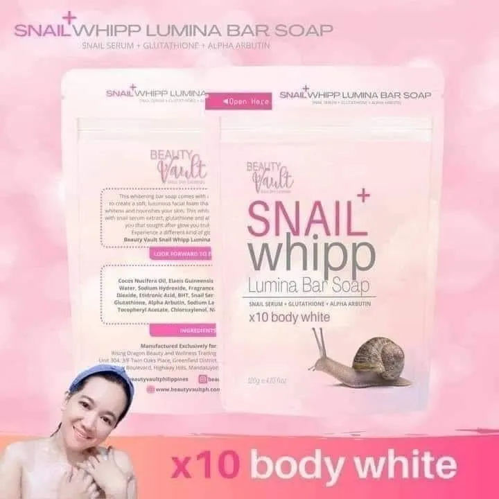 Snail Whipp Lumina Bar Soap By Beauty Vault
