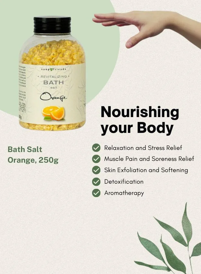 Soap&Friends Fine-Grained Orange Bath Salt - 250 g