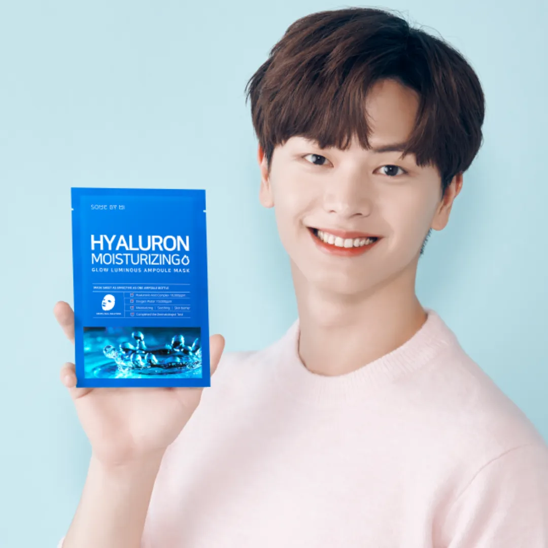 SOME BY MI Hyaluron Moisturizing Glow Luminous Ampoule Mask