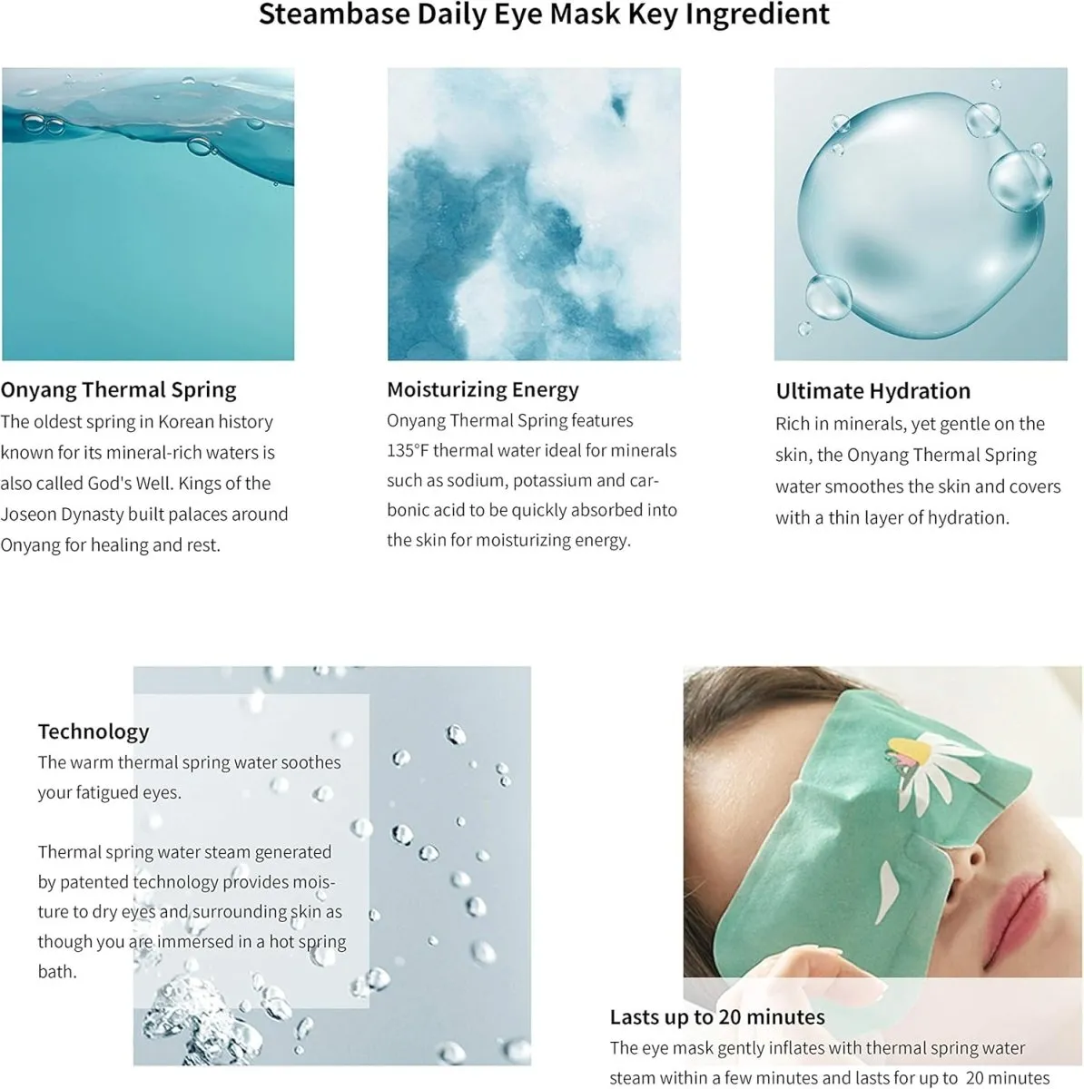 STEAMBASE Daily Eye Mask 5Pcs - Silent Night Air