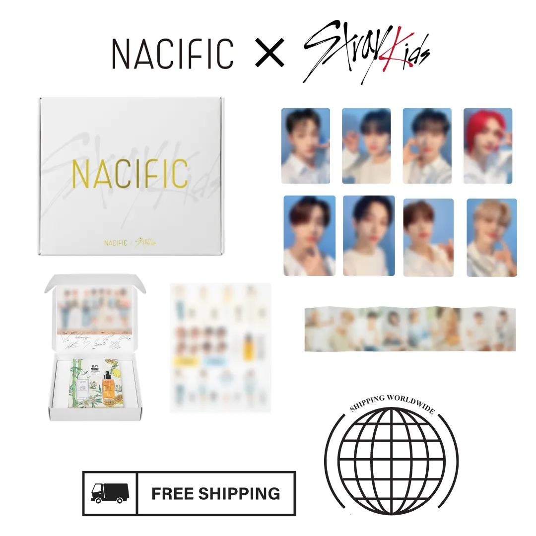Stray kids X NACIFIC - COLLABO BOX   Official Photocards Set (8EA)