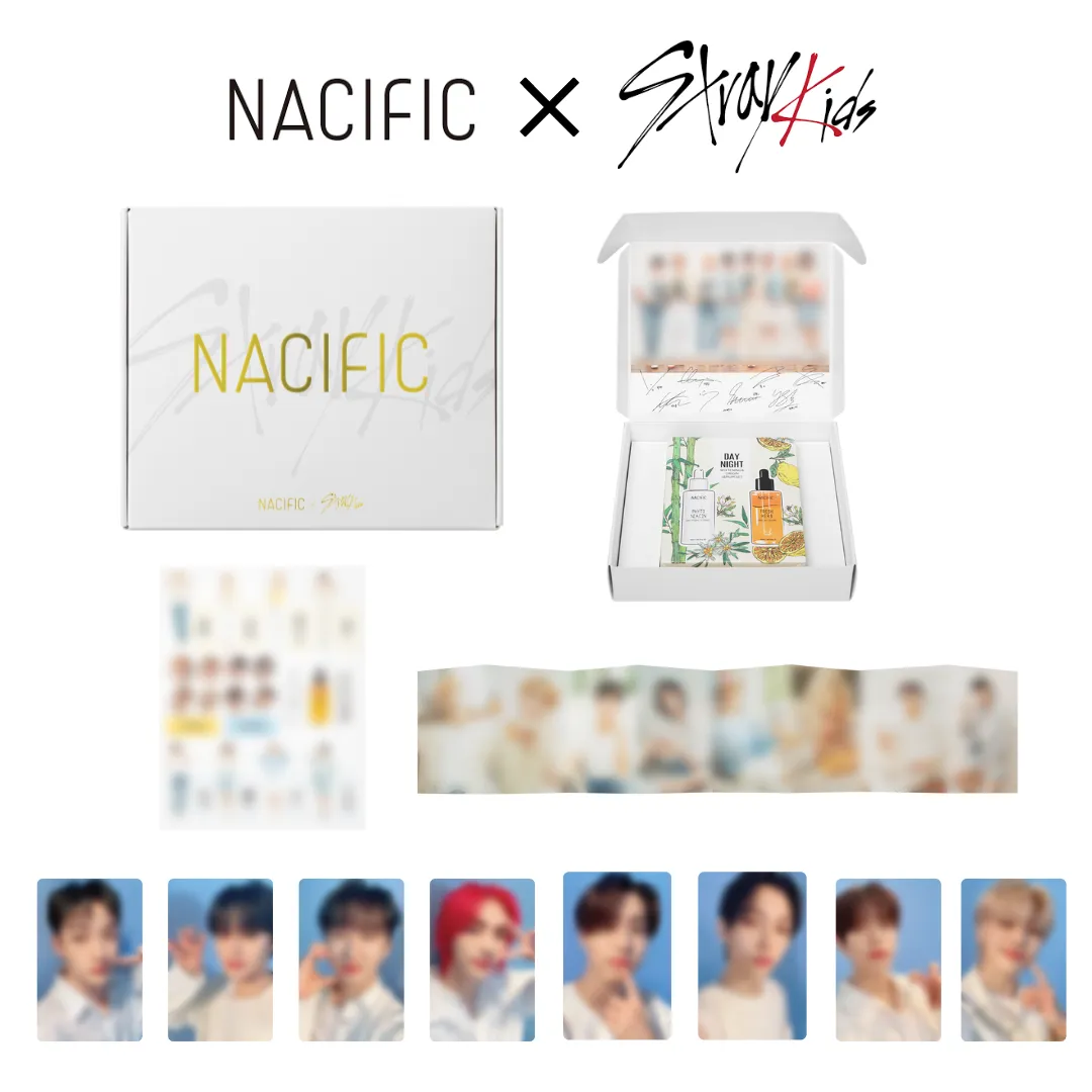 Stray kids X NACIFIC - COLLABO BOX   Official Photocards Set (8EA)