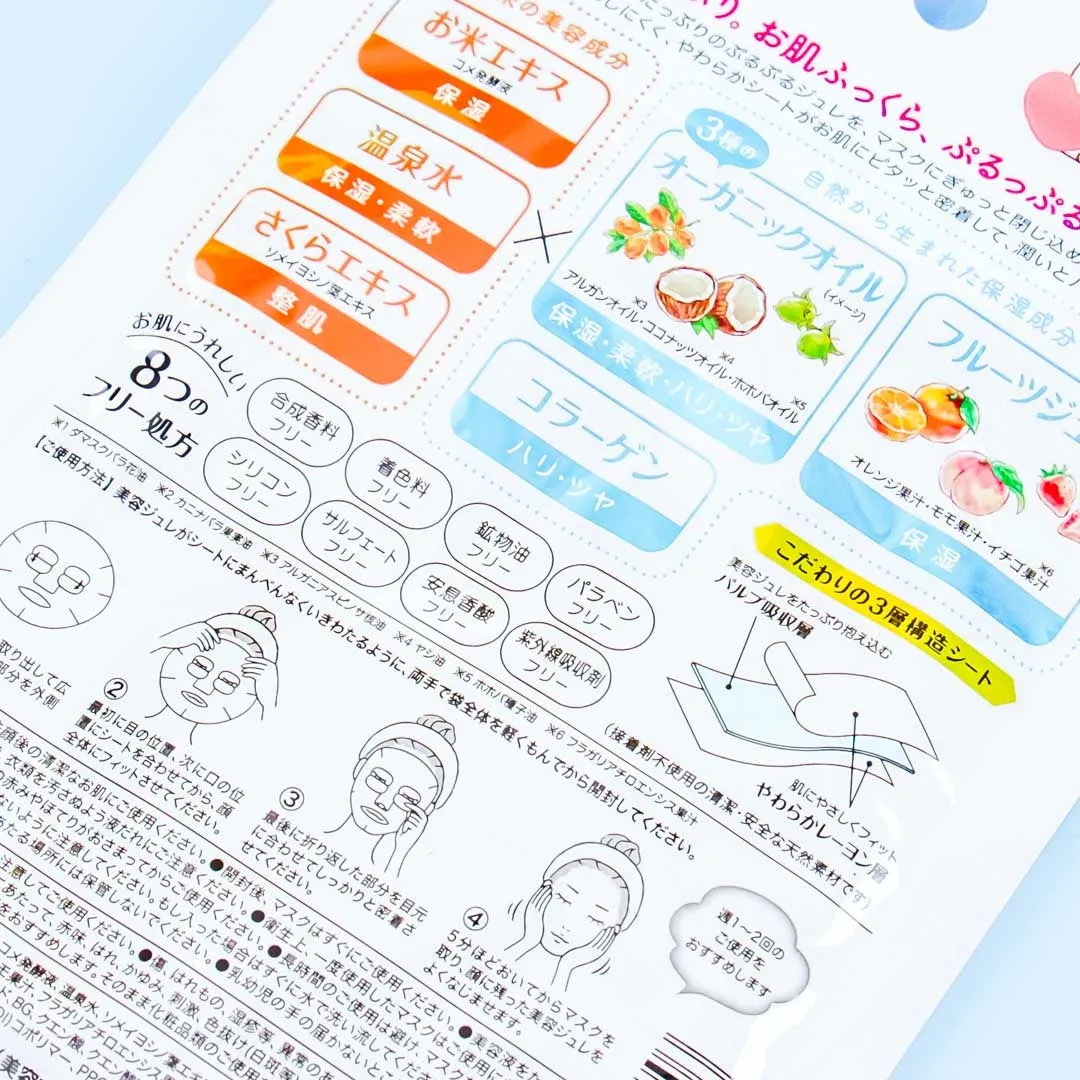 Sumikko Gurashi Furupuru Face Mask Pack - Rose