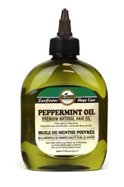 SUNFLOWER Difeel 99% Natural Blend Premium Hair Oil (7.78oz) - Peppermint Oil