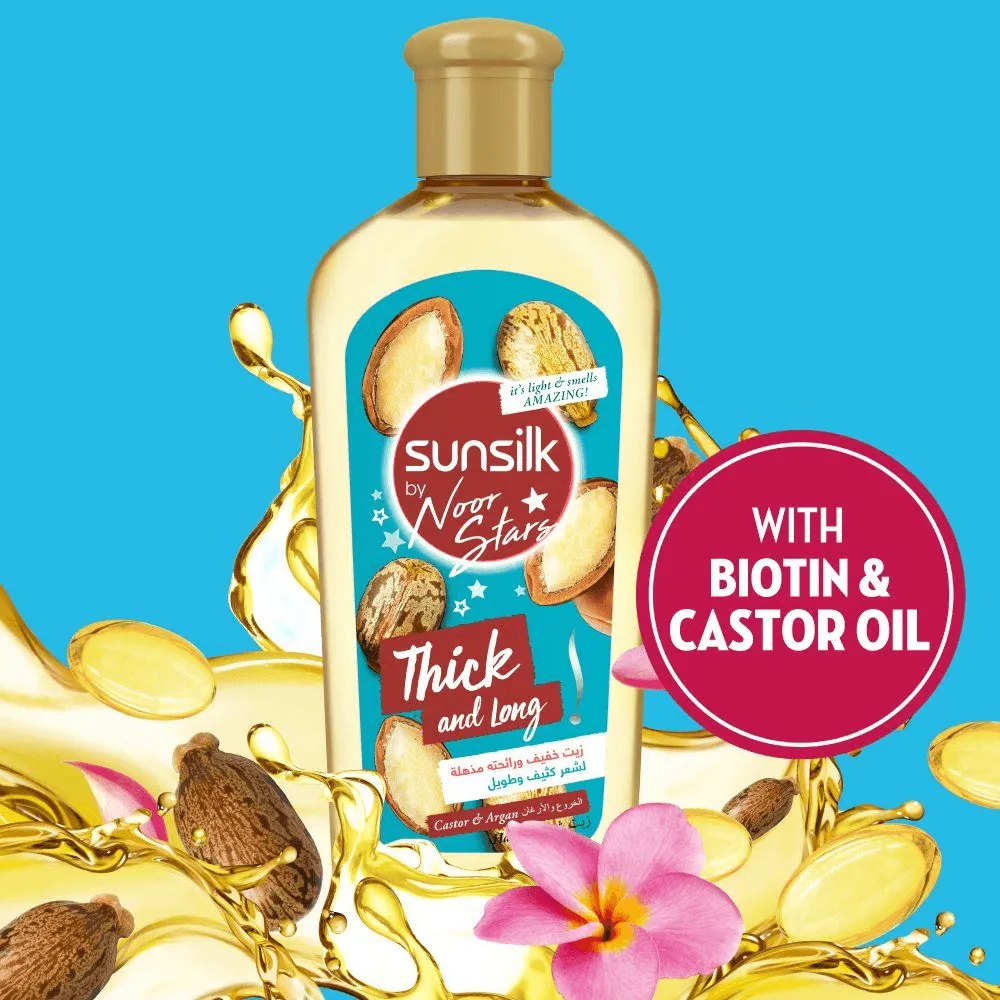 Sunsilk Thick & Long With Castor & Argan Hair Oil - 250ml