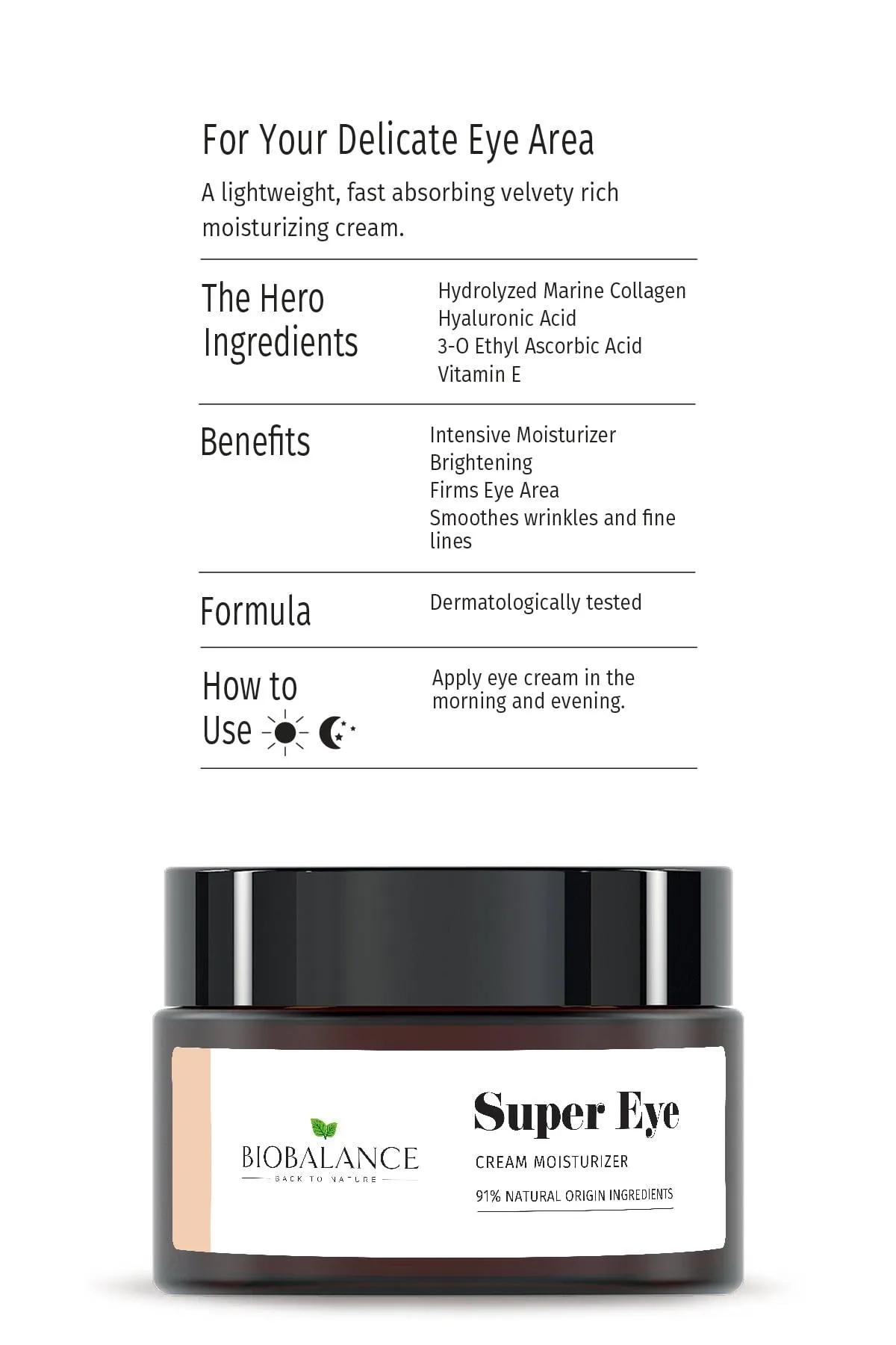 Super Eye Intensive Moisturizing Eye Contour Cream