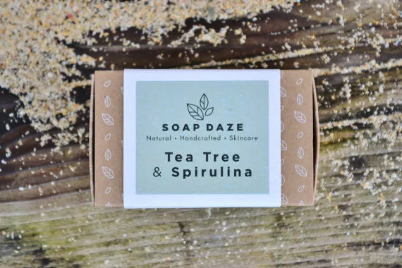 TEA TREE AND SPIRULINA HANDCRAFTED SOAP