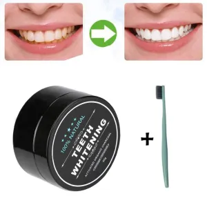 Teeth Whitening Powder Natural Organic Activated Charcoal Bamboo Toothpaste