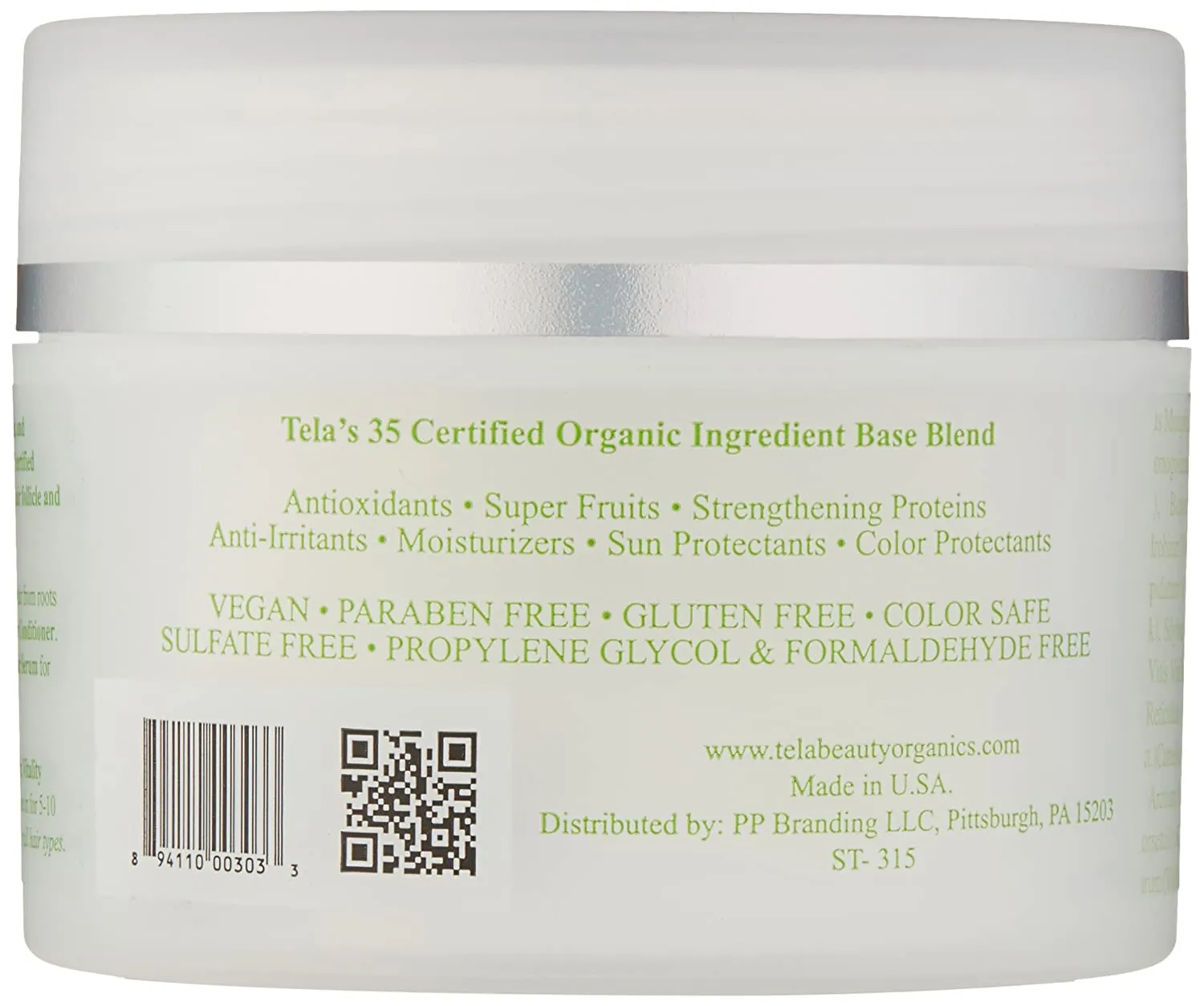 Tela Beauty Organics Probiotic Hair Mask, 6.8 Fl Oz