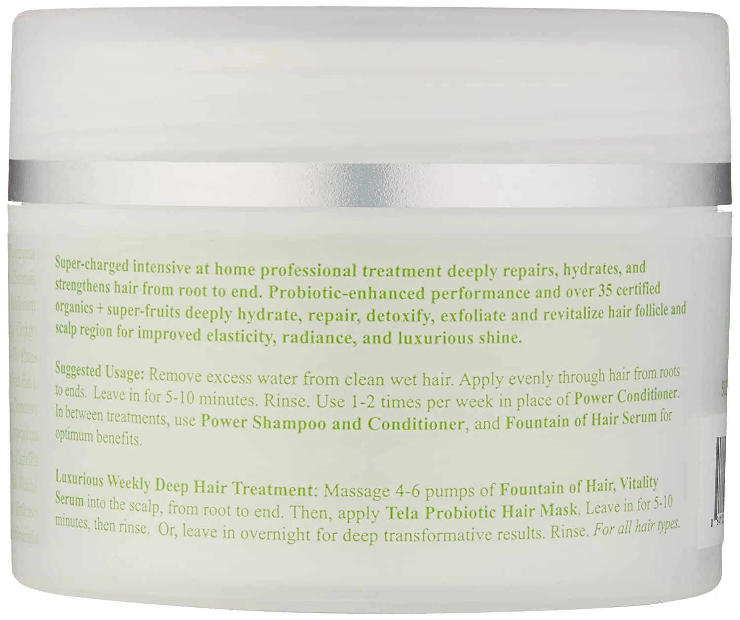 Tela Beauty Organics Probiotic Hair Mask, 6.8 Fl Oz