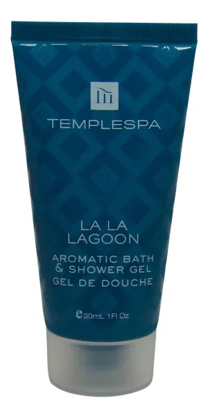 Temple Spa La La Lagoon Aromatic Bath & Shower Gel 8 each 1oz tubes. Total 8oz