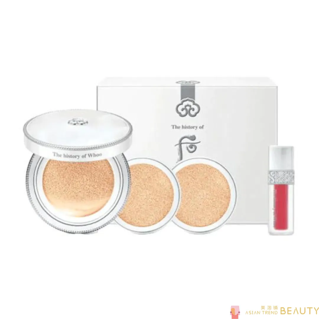 The History of Whoo Radiant White Moisture Cushion Foundation Special Set