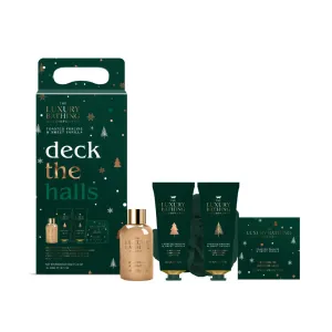 The Luxury Bathing Company Toasted Praline And Vanilla Deck The Halls Set