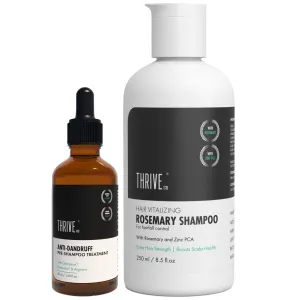 ThriveCo Anti-Dandruff Health Kit: Anti-Dandruff Pre-Shampoo Lotion & Hair Vitalizing Shampoo | 250 ml
