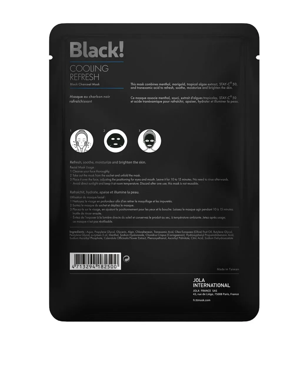 Timeless Truth Cooling Refresh Black Charcoal Mask