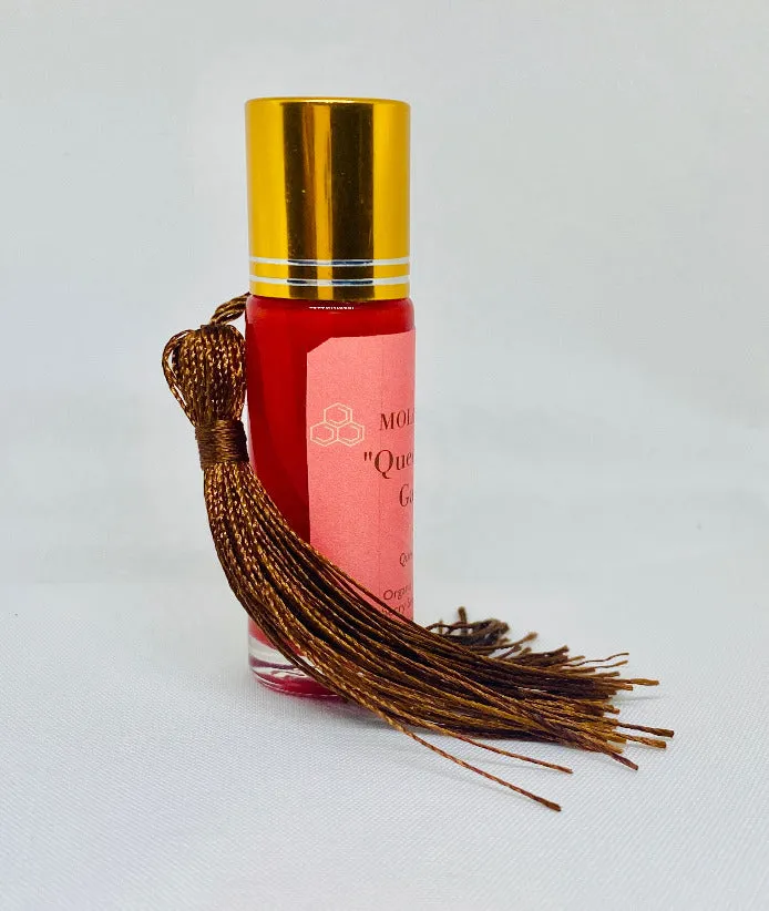 Topaz Oasis Queen | Queen Hagar Garnet | Lip Oil Gloss | Strawberry Seed | Egyptian Geranium | Jojoba | Coconut