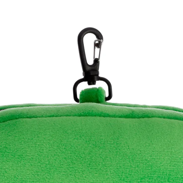 Travelmall Minecraft Creeper Shaped Plush Travel Pillow & Eye Mask Set