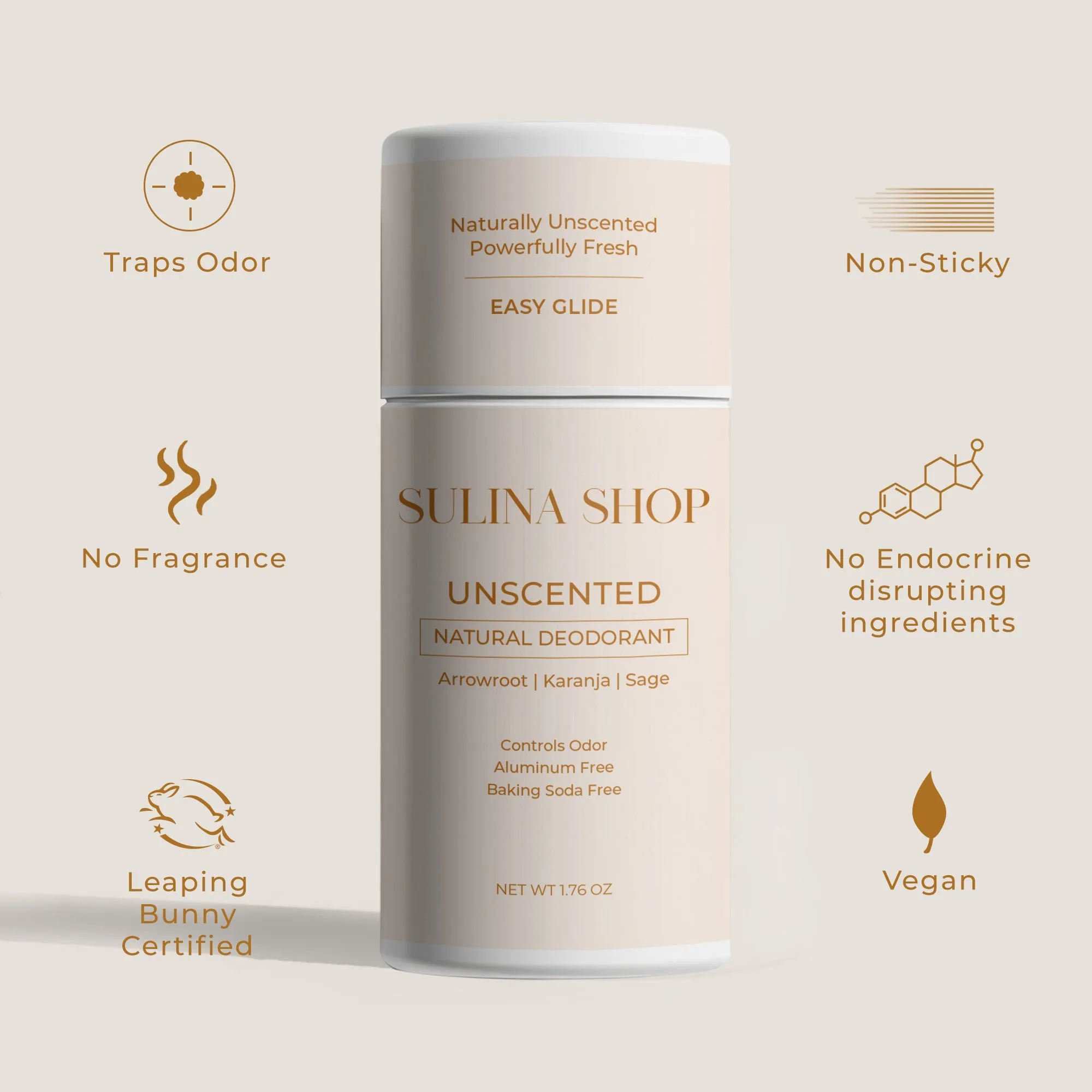Unscented Natural Deodorant