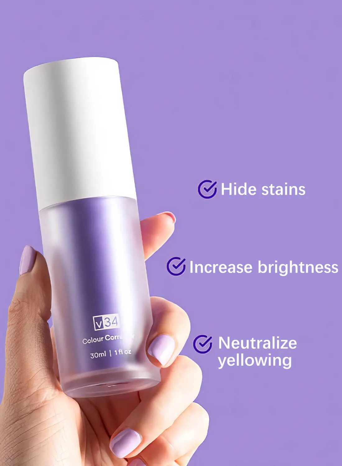V34 Purple Toothpaste Teeth Whitening