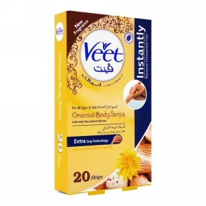 VEET BODY STRIPS SUN FLOWER & ESSENTIAL OILS 8STRIPS