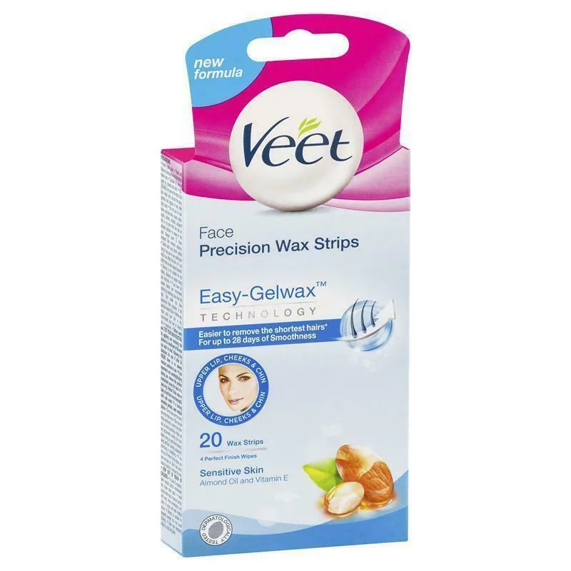 Veet Facial EasyGrip Wax Strips x 20