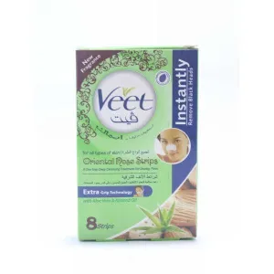 VEET NOSE STRIPS WITH ALOE VERA ALMOND OIL 8PCS