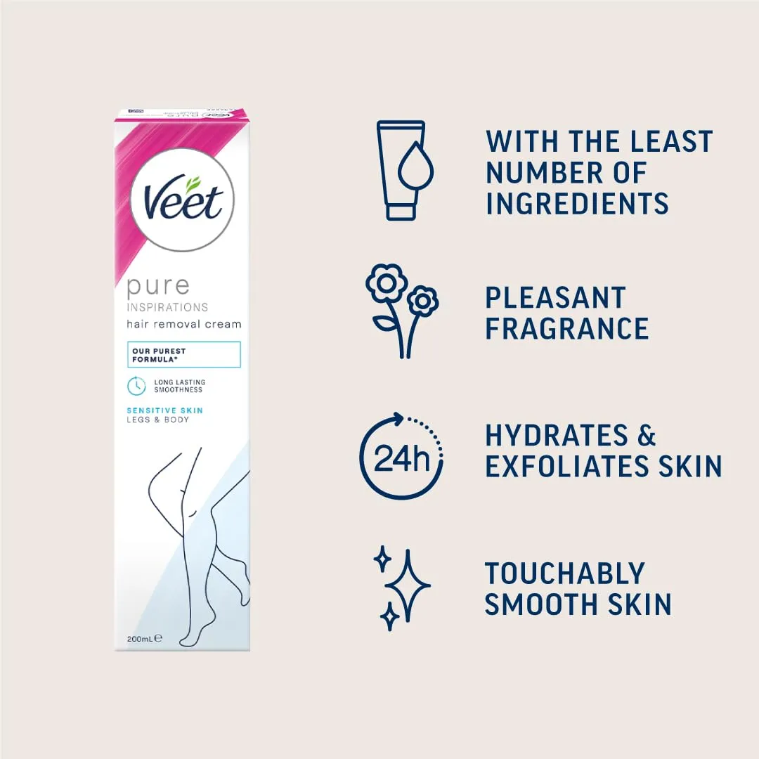 Veet Pure Inspirations Hair Removal Cream Sensitive - 200ml