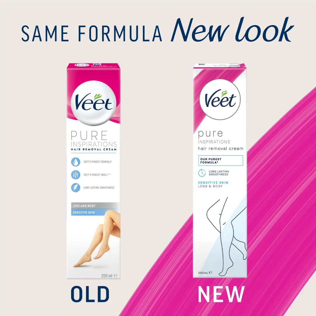 Veet Pure Inspirations Hair Removal Cream Sensitive - 200ml