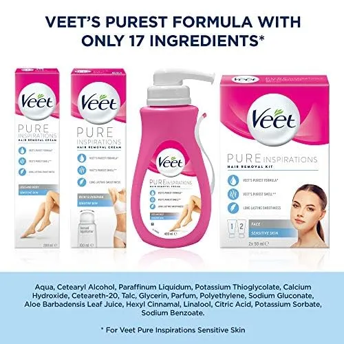 Veet Pure Inspirations Hair Removal Cream Sensitive - 200ml