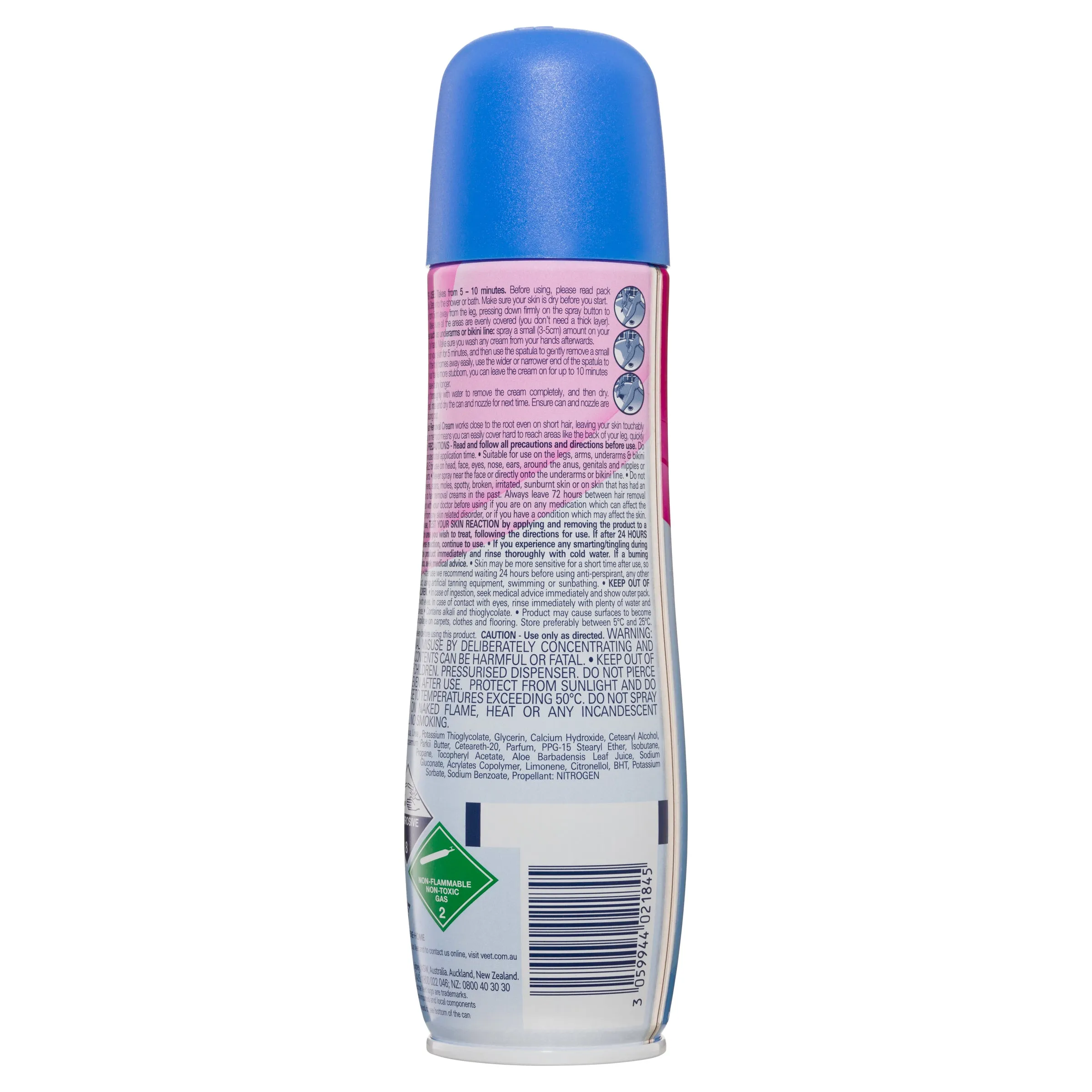 Veet Spray On Hair Removal Cream For Sensitive Skin 150g