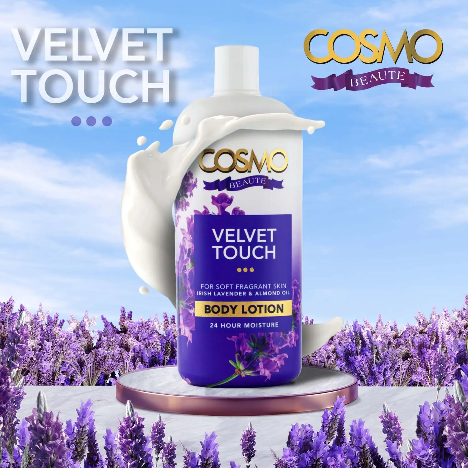 VELVET TOUCH - MOISTURIZING BODY LOTION 750ML