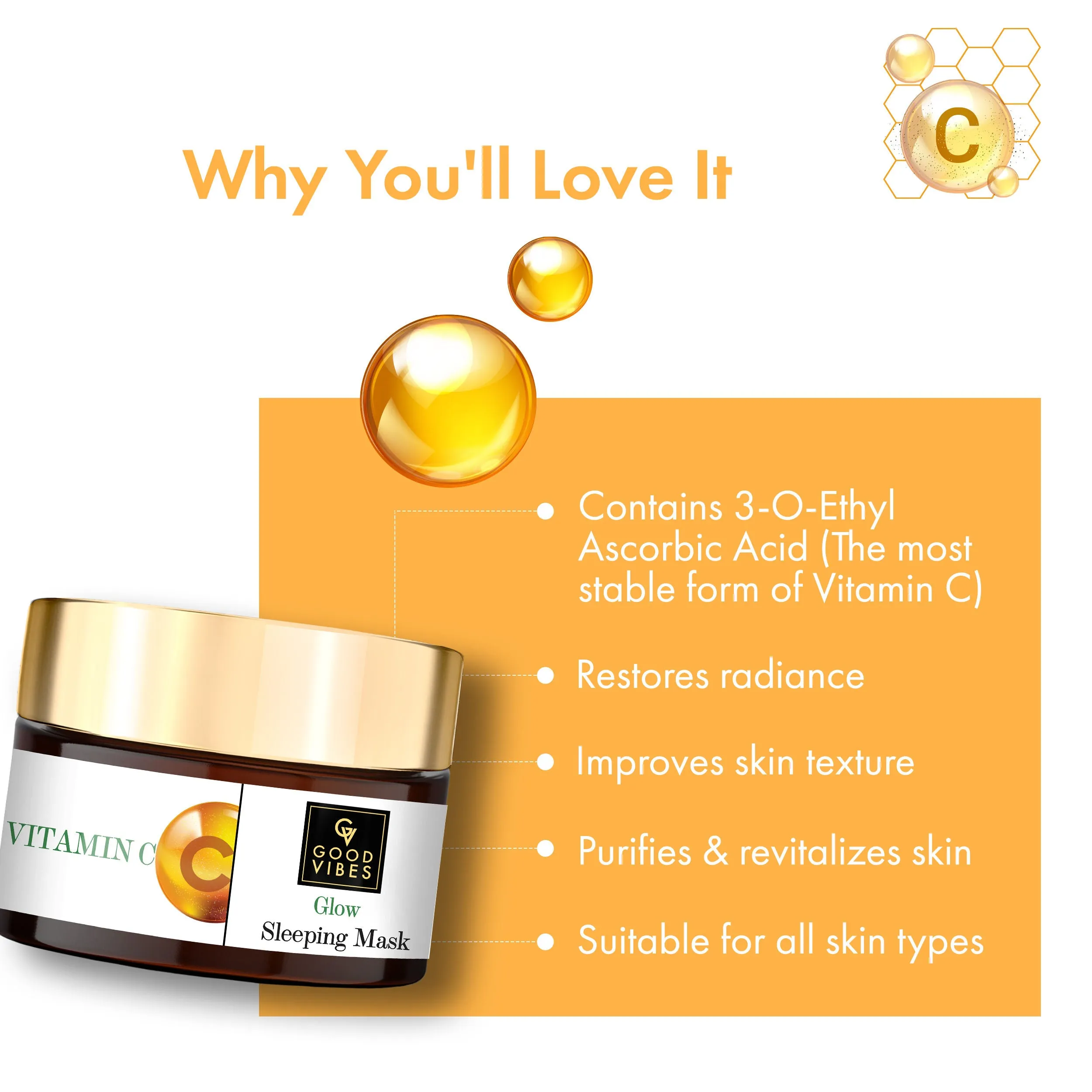 Vitamin C Glow Sleeping Mask (50 gm)