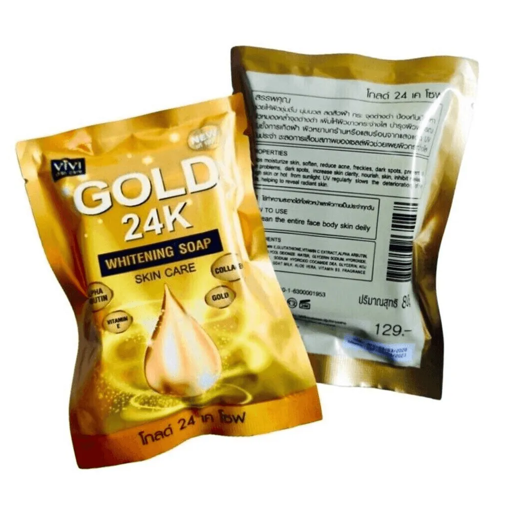 Vivi Skin Care Gold 24K Whitening Soap - 80g