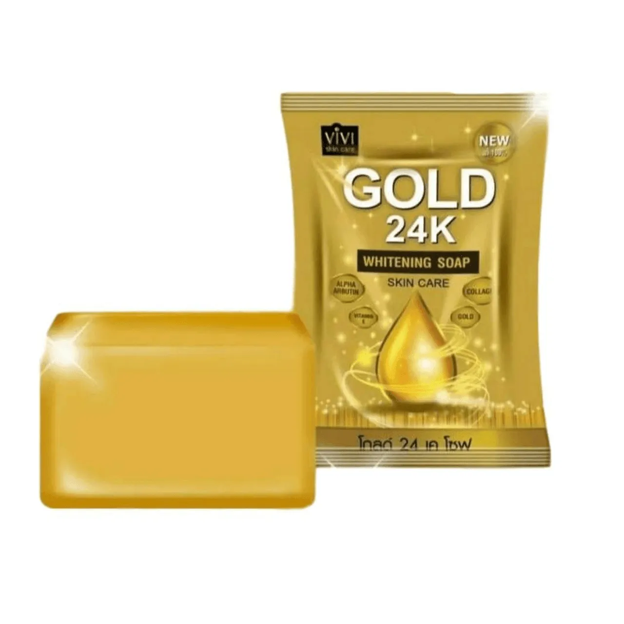 Vivi Skin Care Gold 24K Whitening Soap - 80g