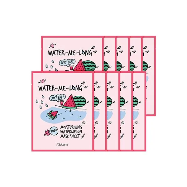 Water-Me-Long Moisturizing Watermelon Mask (10 Sheets)