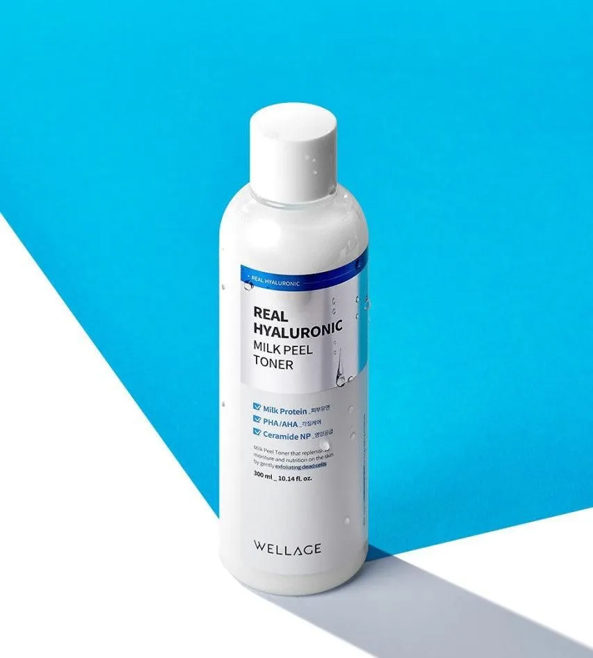 WELLAGE Real Hyaluronic Milk Peel Toner 300ml