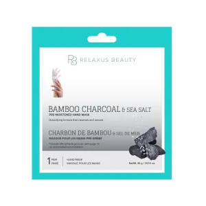Wholesale Bamboo Charcoal, Sea Salt Hand Mask - Displayer of 12