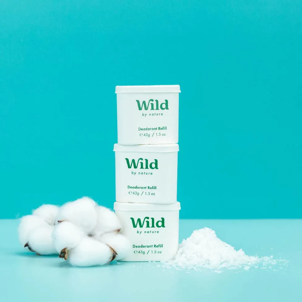 Wild Natural Deodorant Cotton & Sea Salt Refill
