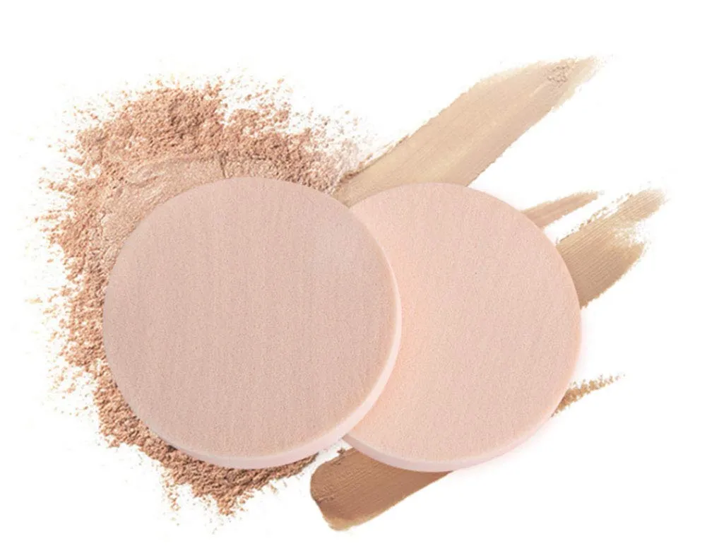 WOIWO Makeup Sponge Powder Puff Set 12 Round Powder Puff SBR Latex Powder Puff Dry And Wet Combination Makeup